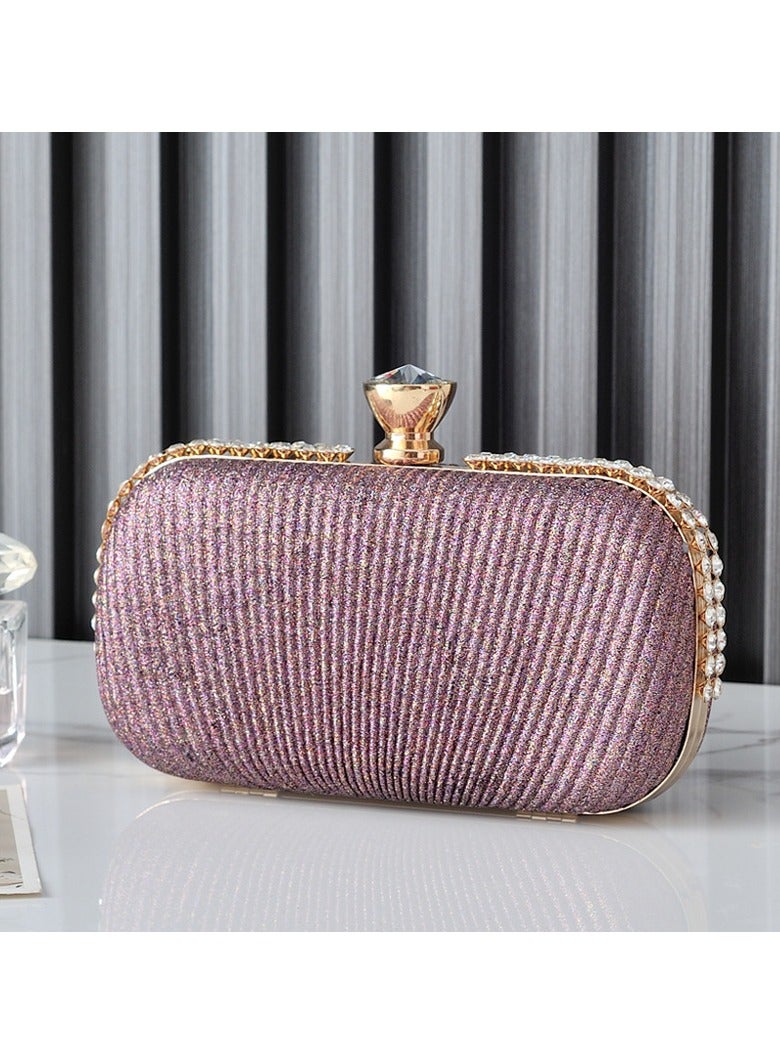 Miluraining Women Clutch Bag Evening Bag Purse with rhinestone diamond decoration decoration Small Crossbody Bag Handbag Shoulder Bag Satchel Bags Suitable for Party Prom Wedding - Image 1