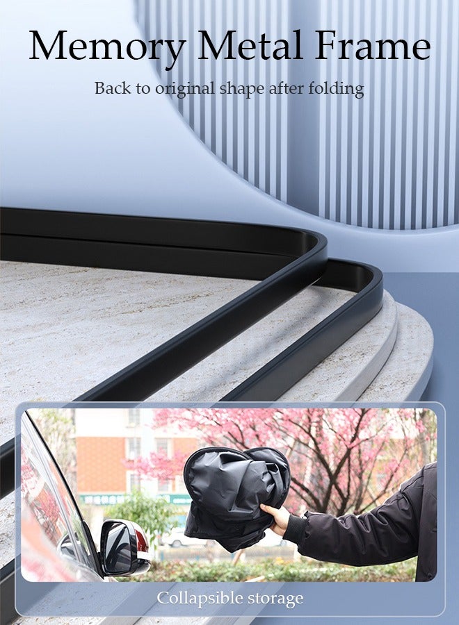 DUNISO Foldable Car Windshield Sun Shade, Front Windshield Sun Shade Blocks UV Rays, Sun Visor Protector, Keeps Vehicle Cooler, Keep Your Vehicle Cool And Damage Free For Most Cars  - Image 4