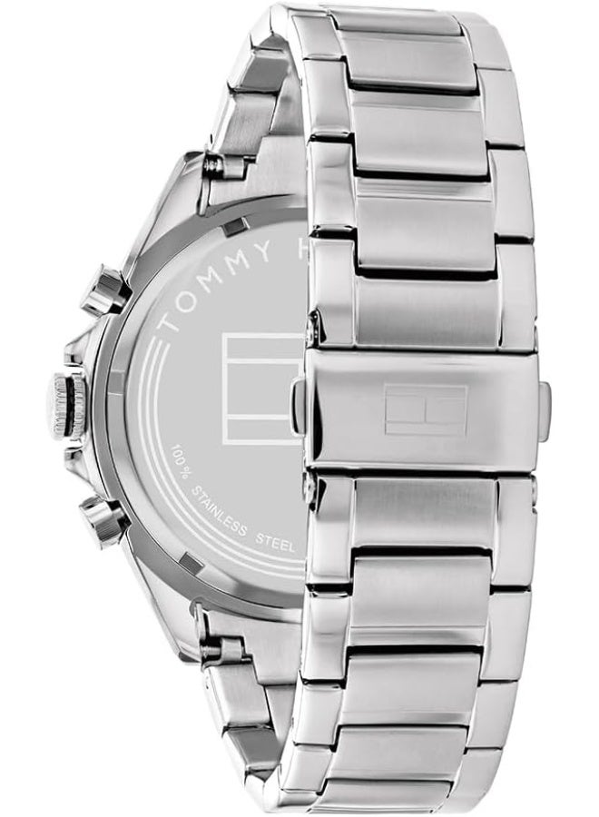 TOMMY HILFIGER Men's Black Dial Stainless Steel Watch - 1791967 - Image 3