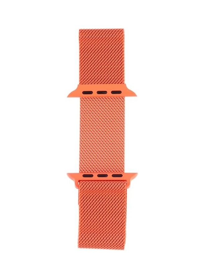BGM Replacement Strap Watchband for Apple Watch Series 1/2/3 42mm Orange - Image 4