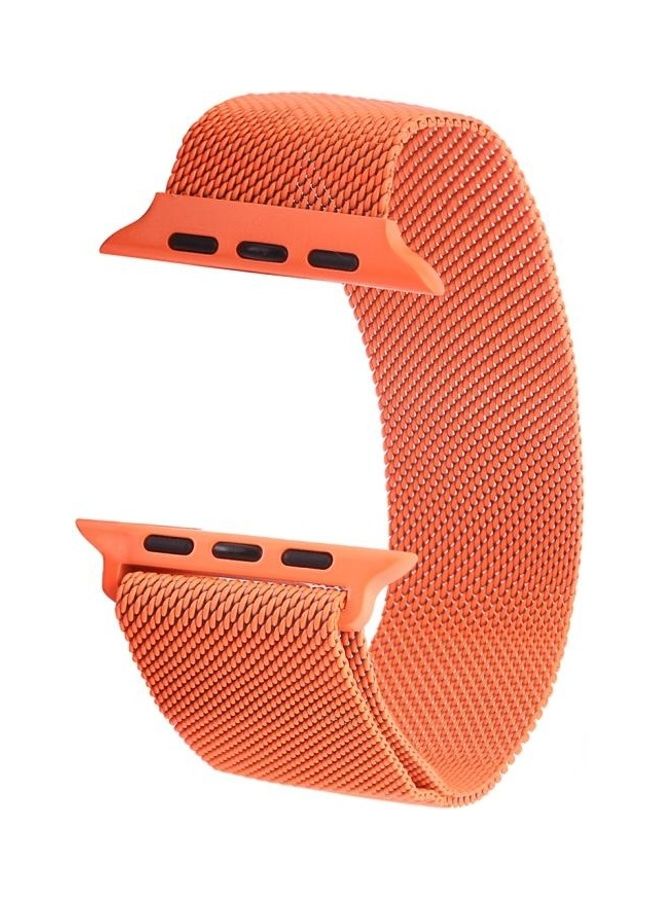 BGM Replacement Strap Watchband for Apple Watch Series 1/2/3 42mm Orange - Image 5