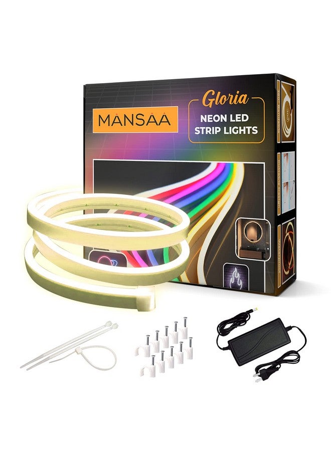MANSAA MANSAA Neon Light Strip | 18 Months Warranty | 5 Meters/16.4 ft, Led Strip Light, Strip Lights for Home Decoration, Neon Light for Indoor & Outdoor, 12V Adaptor, Shockproof & Waterproof (Warm White) - Image 2