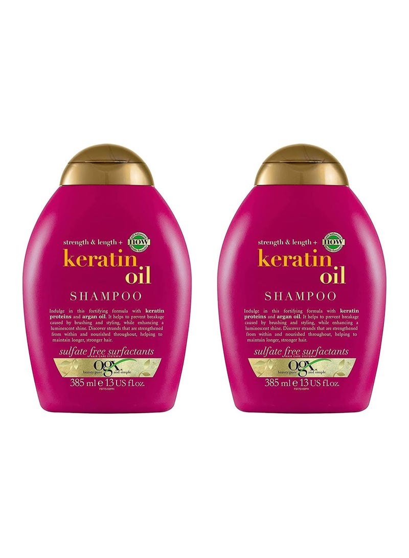 أو جي إكس شامبو بزيت الكيراتين المضاد للتقصف، 13 اونصة، من او جي اكس