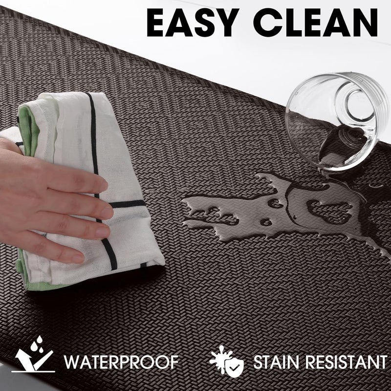 Mattitude Kitchen Mat Cushioned Anti-Fatigue Floor Mat Water Resistant Non-Slip Mats and Rugs Standing and Comfort Desk Mats for House Sink Office Laundry (Chocolate, 17.3"x39") - Image 4