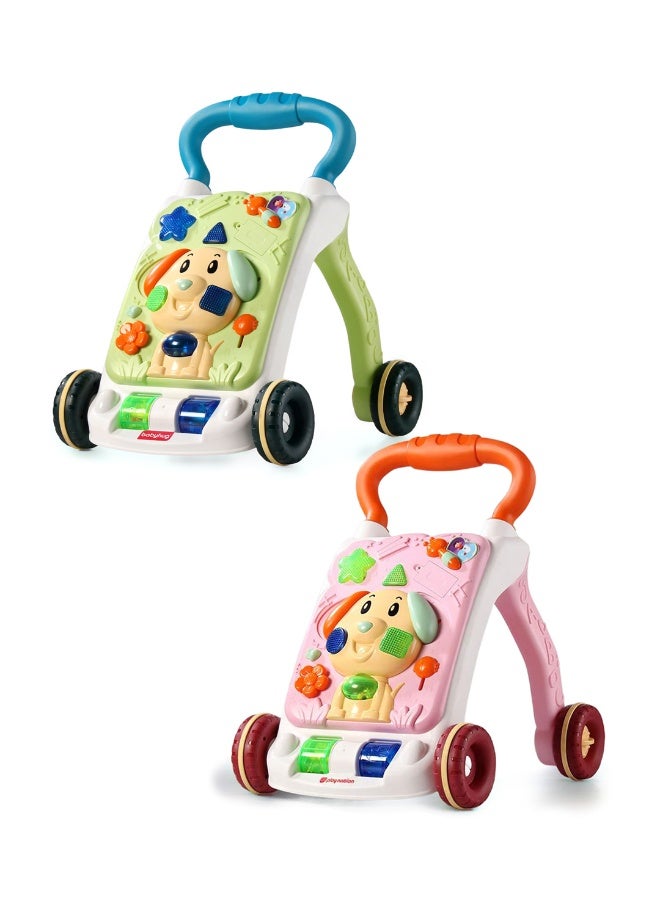 PlayNation Play Nation Premium Puppy Push Multi Activity Walker, Sea Animals Theme, Interactive Learning Toy, Develops Fine Motor Skills, Music & Light, 9 Months+, 41 x 37 x 57 cm - Assorted - Image 1
