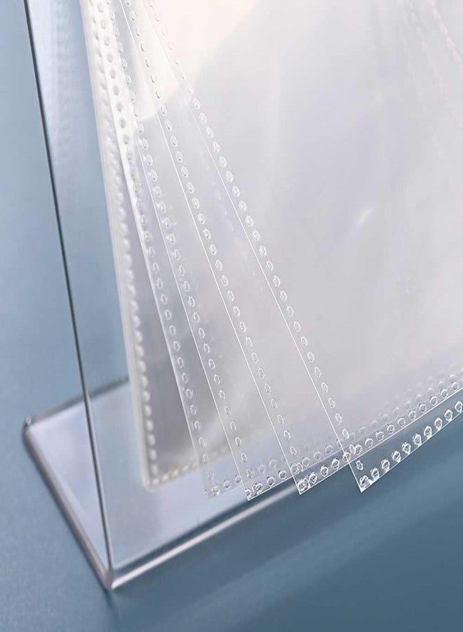 Teensery Clear Acrylic Photo Album 5 Inch Flip Calendar Style Photo Frame Scrapbook Album L-Shape Desktop Photo Display Stand Vertical Sign Holder, 17 Pages Hold 34 Pictures (1 Piece) - Image 4