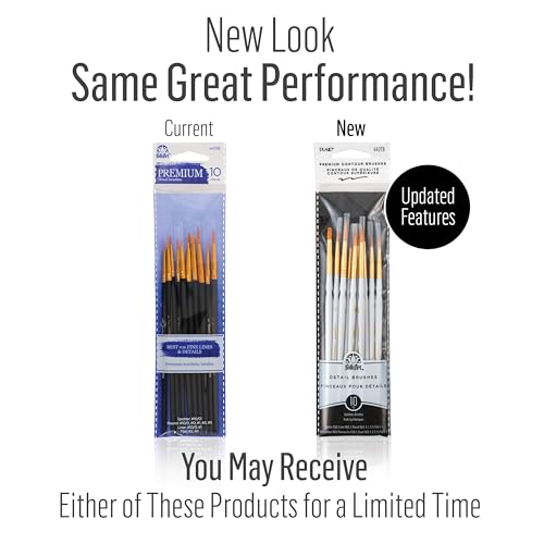 Plaid Detail Round Brush Set, 44278 (10-Piece),Black - Image 2