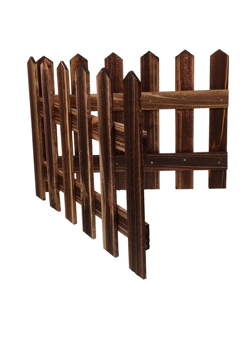 Generic 𝐅𝐅𝐃 Premium Wooden Garden Edging Fence – Flexible & Durable Landscape Border for Flower Beds, Pathways & Outdoor Decoration – Weather-Resistant & Easy to Install  - Image 1