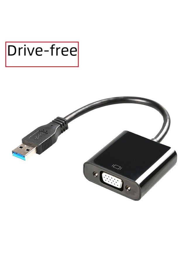 Usb To Vga Adapter Cable Driverless Notebook Computer Converter High Definition 3.0 Digital Computer Accessories-Color:Black Drive-free 1261 - Image 5