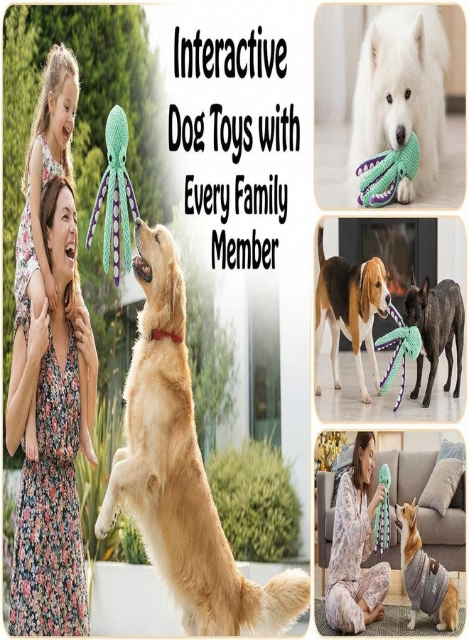 Paw-FECT Piece - Squeaky Octopus Soft Plush Dog Chew Toy with Crinkle Legs- Made with Soft Pineapple Fabric for Small, Medium, and Large Dogs Daily Companionship/Emotional Support, Training Reward - Image 5