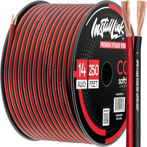 Install Link 14 Gauge Speaker Wire for Car Home or RV Audio Cable 250ft CCA
