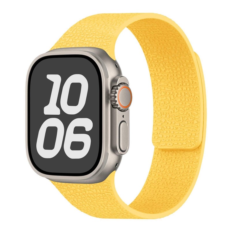 سوار ساعة ذكية باللون وردي قابل للتعديل سوار رياضي من السيليكون متوافق مع Apple Watch 38/40/41/42/44/45/49mm بملاءمة قابلة للتعديل وحزام بديل - Image 2