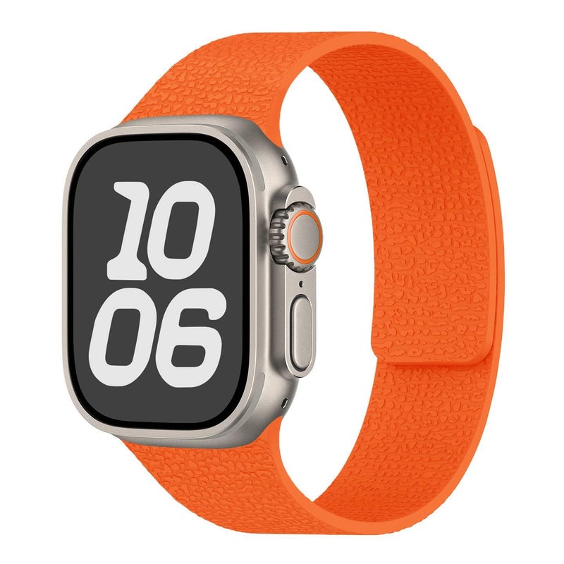 سوار ساعة ذكية باللون وردي قابل للتعديل سوار رياضي من السيليكون متوافق مع Apple Watch 38/40/41/42/44/45/49mm بملاءمة قابلة للتعديل وحزام بديل - Image 3