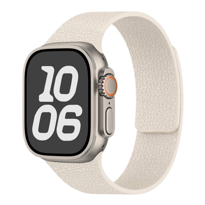سوار ساعة ذكية باللون وردي قابل للتعديل سوار رياضي من السيليكون متوافق مع Apple Watch 38/40/41/42/44/45/49mm بملاءمة قابلة للتعديل وحزام بديل - Image 4