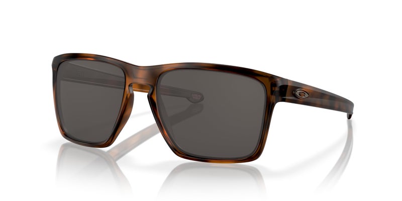 Oakley Men's Sliver Xl OO9341-04 Rectangular Sunglasses, Matte Brown Tortoise w/Warm Grey, 57 mm - Image 1