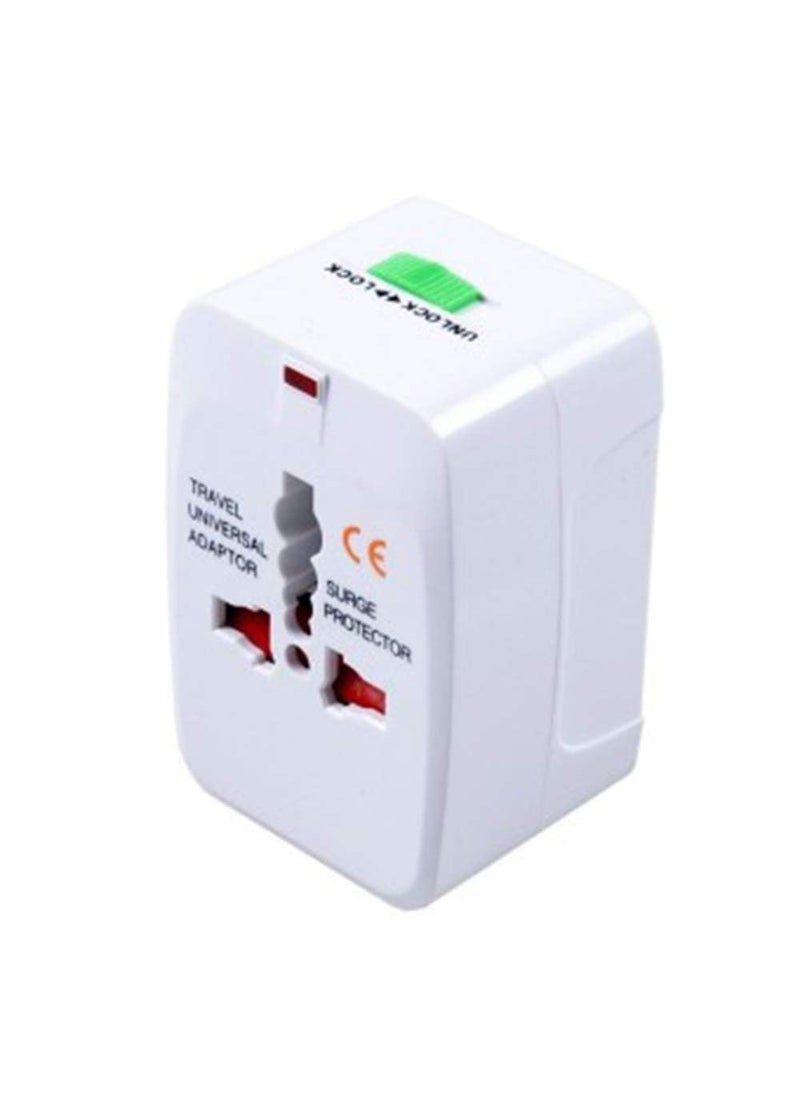 AM7 AM7 Universal Travel Plug Adapter Worldwide International All in One Portable Travel Adapter Wall AC Power Plug Adapter Wall Charger with Dual USB Charging Ports for USA EU UK AUS  - Image 1