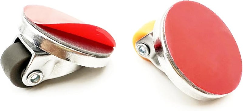 Brown Pack Of 4 Portable Adhesive Casters 360 Degree Swivel Wheels For Easy Kitchen Appliance Movement - Image 4