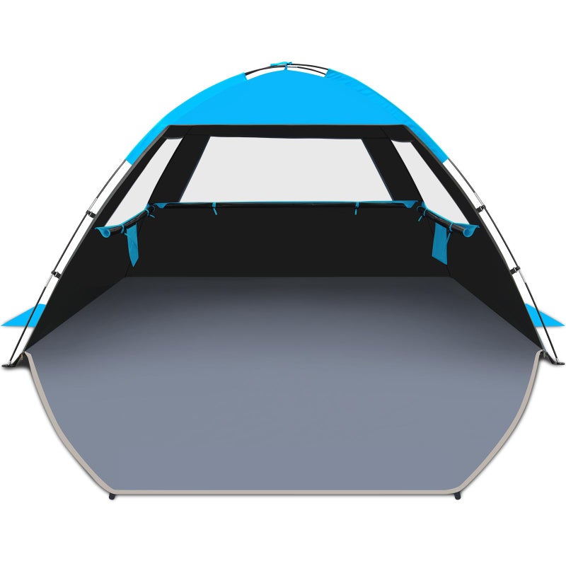 Venustas Beach Tent Sun Shelter for 3/4-5/6-7/8-10 Person, UPF 50+ UV Protection Beach Canopy, Lightweight and Easy Setup Cabana, Portable Beach Shade Tent - Image 1