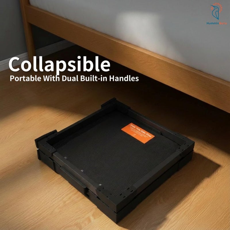 HumminGuru FlexiCube Vinyl Record Storage Box â€“ Stackable Organizer for 12â€ Records, Holds 70 LPs | Modular Vinyl Shelf & Collapsible Storage Crate. Durable & Portable Space-Saving Design (1 Cube) - Image 4