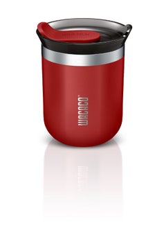 WACACO Octaroma CLASSICO Vacuum Insulated Mug (180ml) - Double Wall Stainless Steel Coffee Travel Tumbler w/ Leakproof Drinking Lid, Reusable, Washable, BPA-Free, Hot & Cold - Red  - Image 1