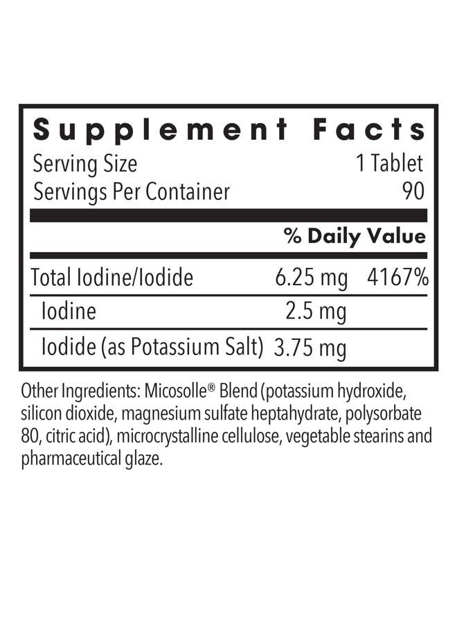 Optimox Iodoral 6.25 mg - Iodine Supplements for Thyroid Support, Potassium Iodide Tablets, Lugol Solution, Daily Vitamins and Minerals, High Potency Iodine Tablets - 90 Tablets 1-Pack - Image 3