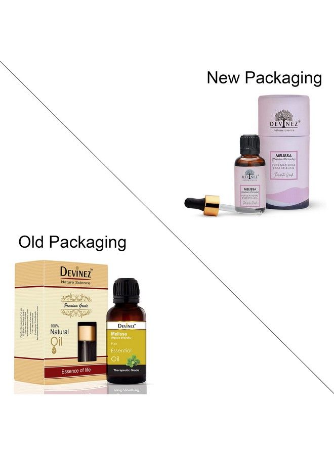Devinez Melissa Essential Oil 100% Pure Natural & Undiluted 10Ml In Glass Bottle Relief Coughs Colds Reduce Tension Antiinflammatory Antiseptic & Skin Care - Image 3