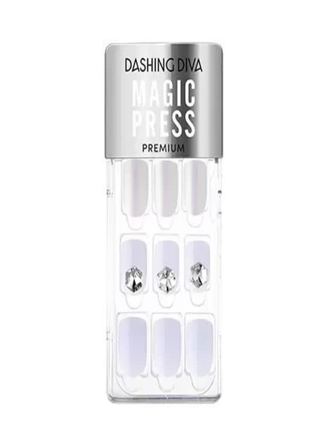 DASHING DIVA MAGICPRESS Burgundy Shine | Day to Night | Short, Square Shaped Press On Nails | Long Lasting (Lavender Soul) - Image 1