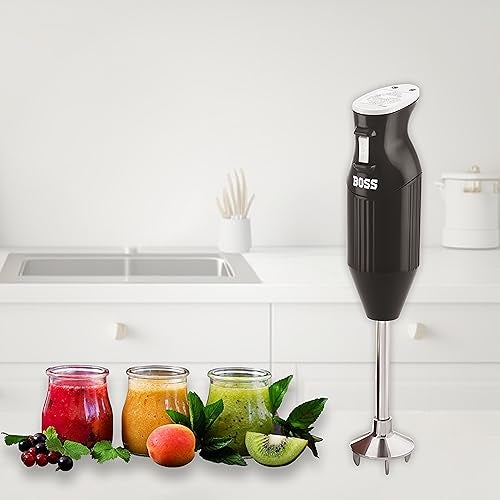 BOSS Stainless Steel B132 Portable Hand Blender 225W- Watt | Variable Speed Control | 3 Years Warranty | Easy To Clean And Store | Isi-Marked, Blue - Image 4
