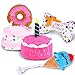 DoreenBow 5 Pack Dog Birthday Toys for Small Dogs Birthday Cake Squeaky Dog Toy Chew Toys Puppy Teething Toys Plush Birthday Box Gift for Dogs - Image 3