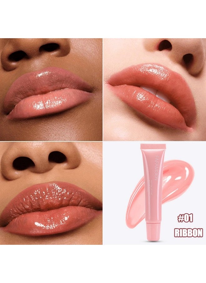 Lip Glowy Balm Moisturizing Plumping Lip Gloss For Dry Cracked Lips Lip Butter Balm Hydrating Lip Mask Shea Butter & Babassu Cupuacu Oil Peptide Lip Balm Nourishing Lip Care Moisturizer(01 Ribbon) - pzsku/Z6E3B9A2520A4964977D4Z/45/_/1719246897/0343765d-583a-4844-a16c-f8ac09fb95f3