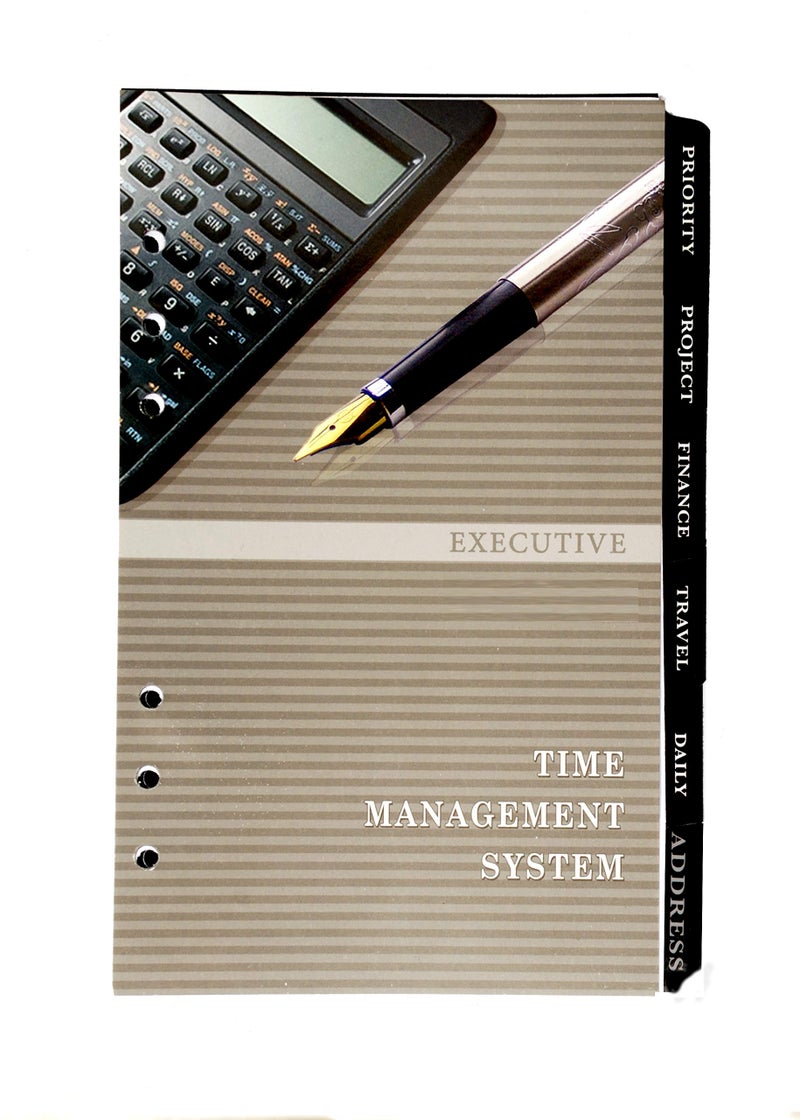 Sukeshcraft Planner Covered with Magnetic Flap, Round Ring 6 Holes With Year Long Stationery (White Refill 8.5X5.25 Inch.) - Image 3