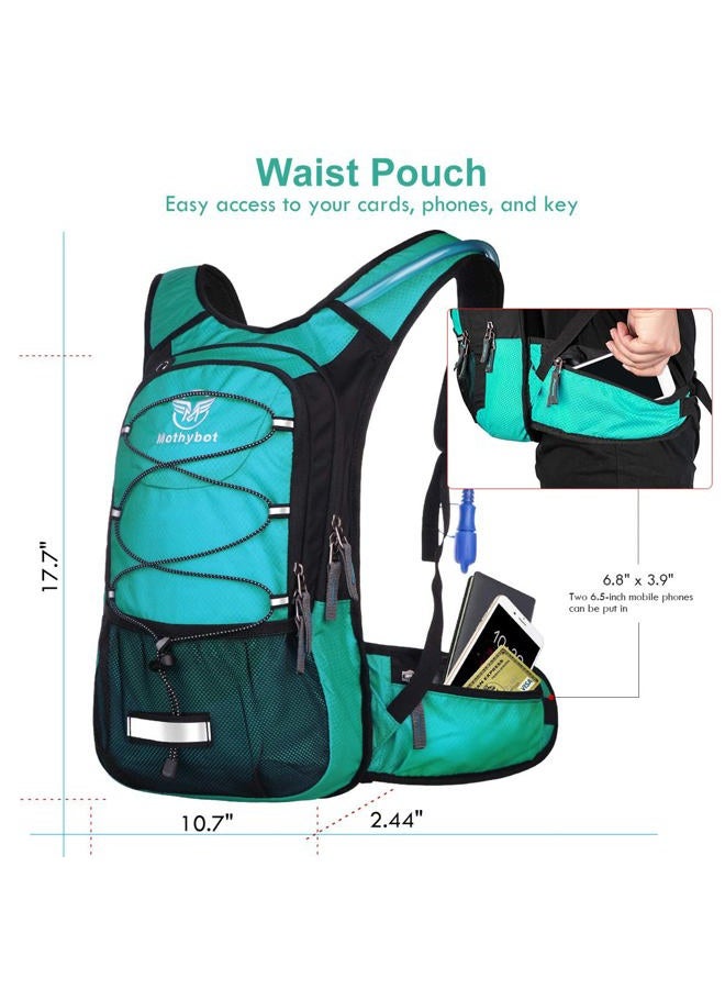 Mothybot Hydration Pack, Insulated Hydration Backpack with 3L BPA Free Water Bladder and Large Storage, Hiking Backpack for Men, Women for Running, Cycling, Camping - Keep Liquid Cool up to 5 Hours - Image 4