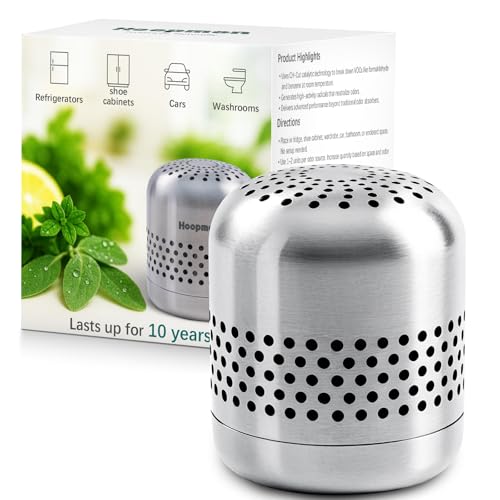 Hoopmon Fridge Deodorizer Lasts 10 Years longlasting Refrigerator Deodorizer Odor Eliminator More Effective Than Baking Soda Charcoal Bags For Car Closet Nano Catalyst Technology 1 Pack - Image 1