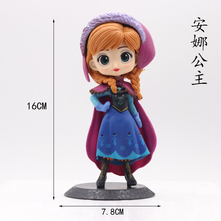 New 5 Princess Elsa Alice Figures Anna Rapunzel Cake Decoration Ornaments Baking Scenes - Image 3