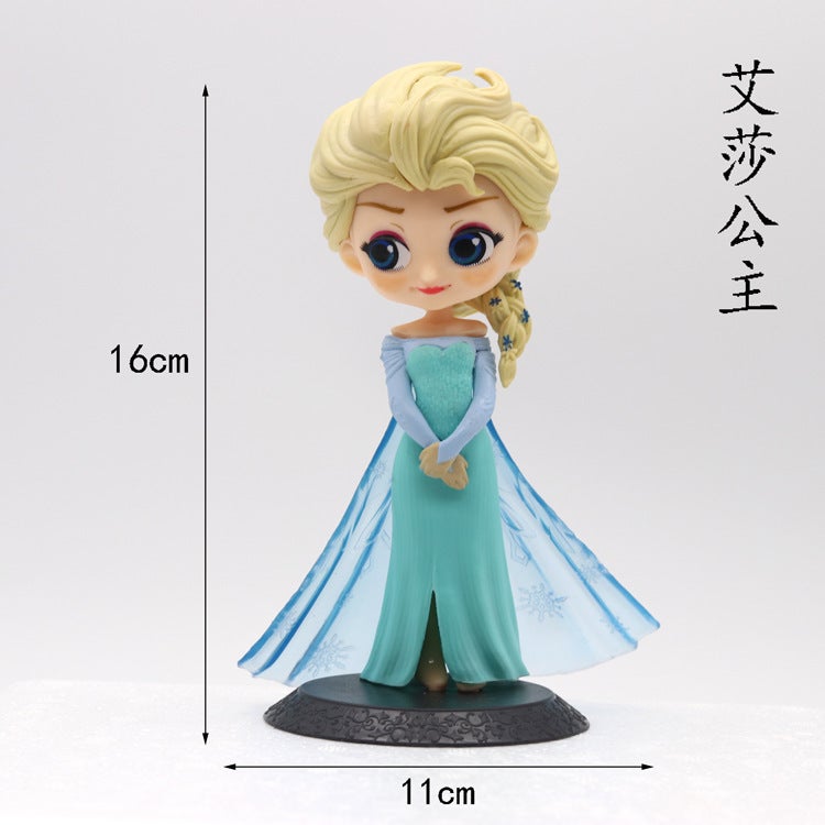 New 5 Princess Elsa Alice Figures Anna Rapunzel Cake Decoration Ornaments Baking Scenes - Image 5