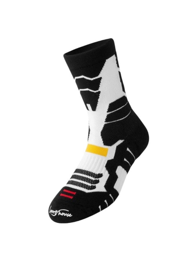 Children's Sports Socks Boys Running Training Basketball Socks Non-slip Shock Absorbing Breathable Socks Thickened Towel Bottom - Image 1