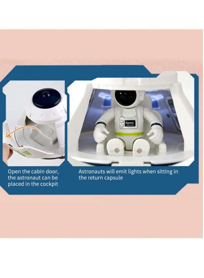 مجموعة لعبة تصنيع سفينة فضاء رائد فضاء، لعبة تمثيل لاستكشاف المريخ، طقم لعبة مركبة فضائية. - Image 5