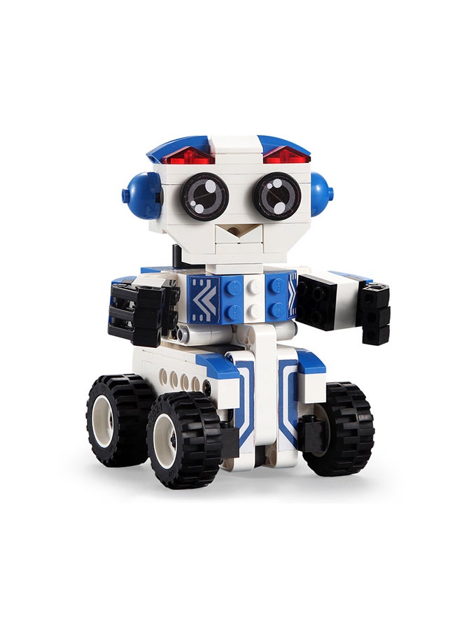 CaDA CaDA 2 in 1 Car Toy Building Blocks Blue & White Bobby Robot  C52018W 195pcs for +6 Years old  - Image 2