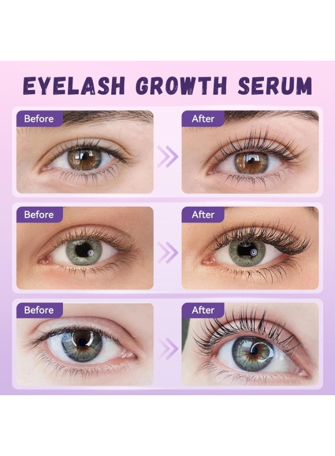 Vxzit Lash Serum Natural & Vegan Eyelash Growth Serum for Longer, Thicker, Fuller Lashes Nourishing & Conditioning Formula Safe for Sensitive Eyes - 5ml - Image 3
