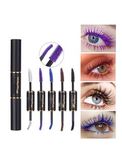 5 Color Waterproof Mascara Set Long Lasting Thick Volumizing Lengthening Eyelash Makeup for Defined Curl and False Lash Effect