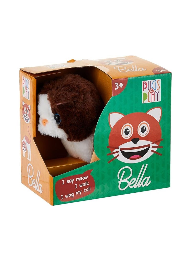 كلب بوجز في اللعب بيلا مشي القطط