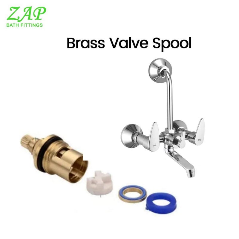 ZAP ZAP Brezza High Grade Brass 2 in 1 Wall Mixer With Crutch Multi Flow Hand Shower With 15 Meter Flexible Tube Chrome Deluxe - Image 4