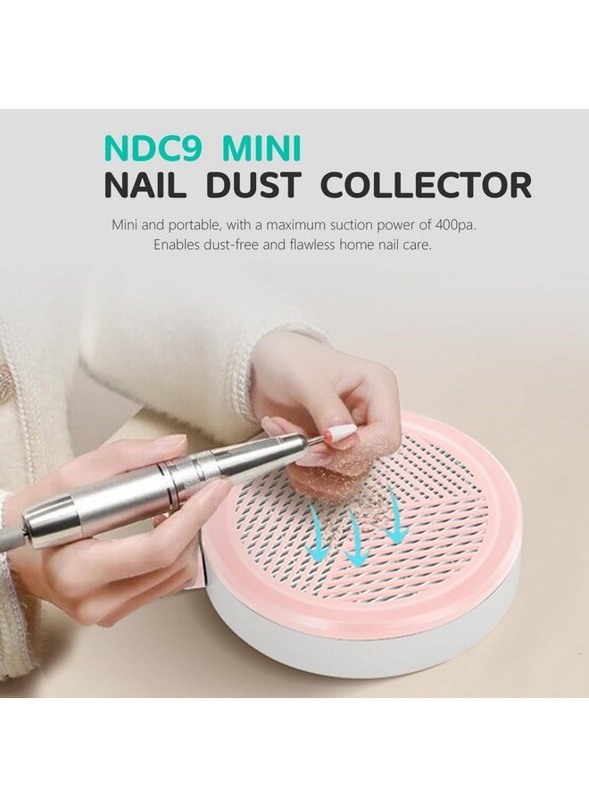 AONOLOVO - Nail Dust Collector, Small Vacuum Fan Vent Dust Collector, Adjustable Suction, Powerful Nail Dust Extractor Suction Fan Manicure Tool For Beginner Use, Low Noise, Pink - Image 1