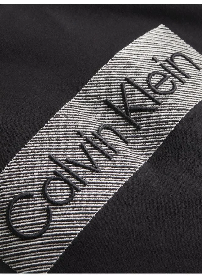 CALVIN KLEIN Cotton Knitted Crew Neck T-Shirt