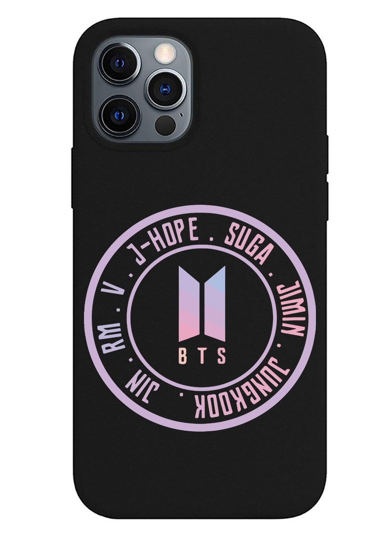 Theodor Protective Slim Fit Case Liquid Silicone Cover with Full Body Protection Anti-Scratch Shockproof Case For iPhone 12 Pro Black  - FORZA459 Trust in the lord with all your heart copy - Image 1