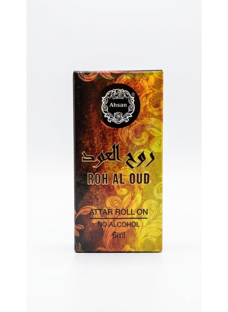 Ahsan Roh Al Oud free alcohol roll on 6ml