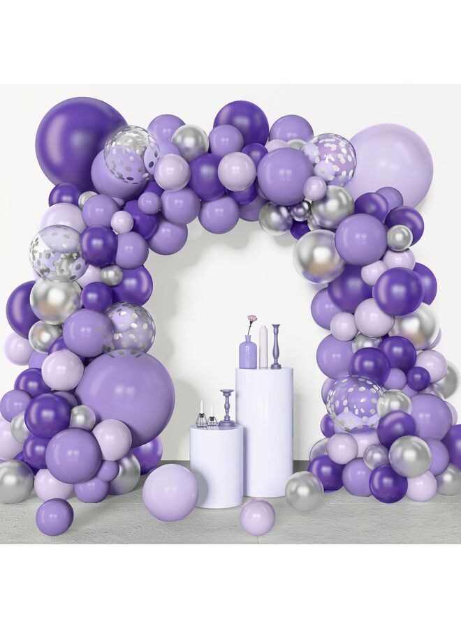 يُسلِّم بالونات رملية بيضاء 153 قطعة بأحجام مختلفة، عبوة من 18 قطعة، 12 و10 و5 بوصة، طقم قوس بالونات لاتكس لحفلات الزفاف وحفلات التخرج وأعياد الميلاد - Image 4