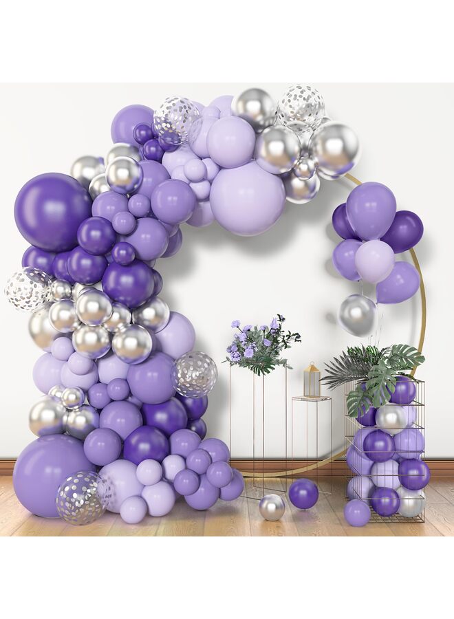 يُسلِّم بالونات رملية بيضاء 153 قطعة بأحجام مختلفة، عبوة من 18 قطعة، 12 و10 و5 بوصة، طقم قوس بالونات لاتكس لحفلات الزفاف وحفلات التخرج وأعياد الميلاد - Image 1