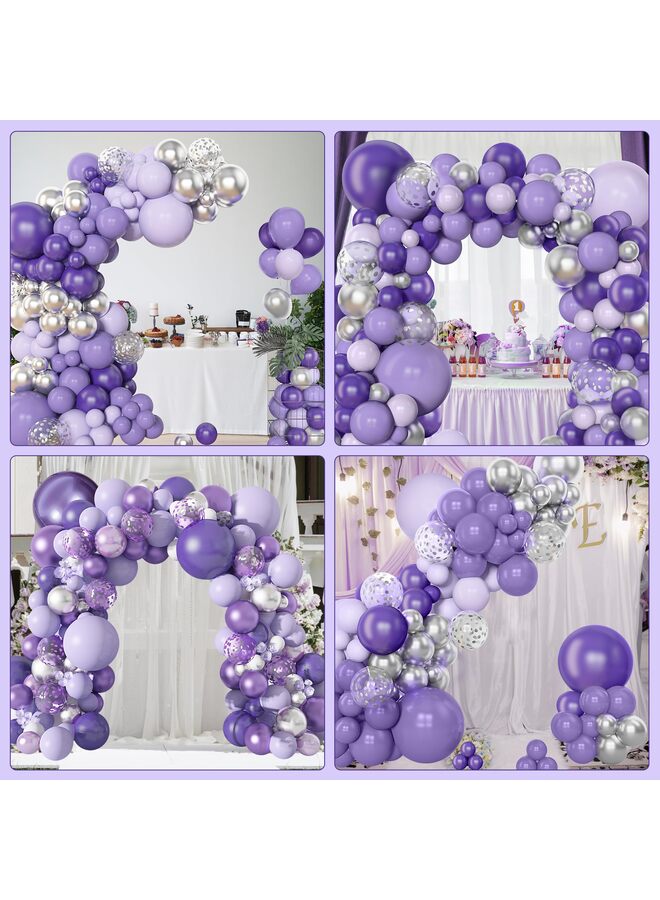 يُسلِّم بالونات رملية بيضاء 153 قطعة بأحجام مختلفة، عبوة من 18 قطعة، 12 و10 و5 بوصة، طقم قوس بالونات لاتكس لحفلات الزفاف وحفلات التخرج وأعياد الميلاد - Image 5