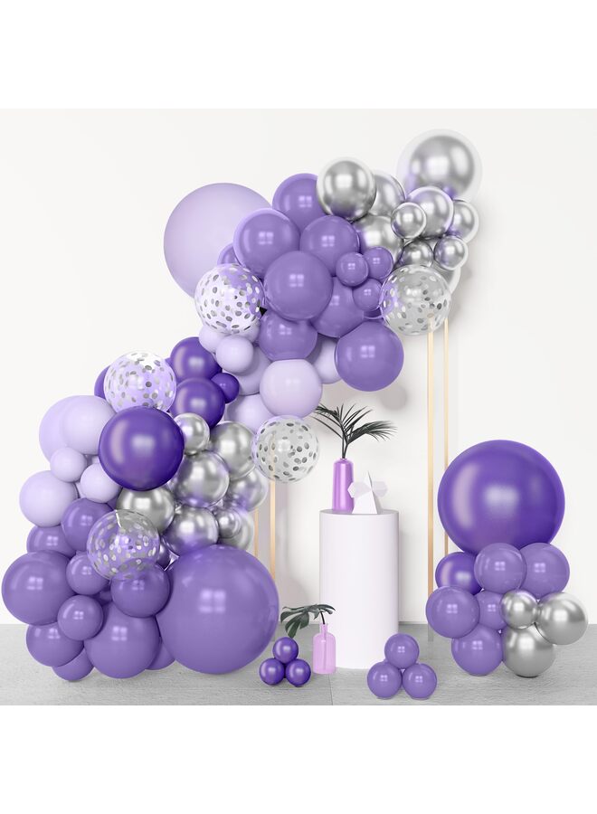 يُسلِّم بالونات رملية بيضاء 153 قطعة بأحجام مختلفة، عبوة من 18 قطعة، 12 و10 و5 بوصة، طقم قوس بالونات لاتكس لحفلات الزفاف وحفلات التخرج وأعياد الميلاد - Image 3